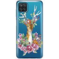 Силиконовый чехол BoxFace Samsung A125 Galaxy A12 Deer with flowers (941507-rs5)
