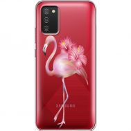 Силіконовий чохол BoxFace Samsung A025 Galaxy A02S Floral Flamingo (41513-cc12)