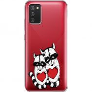 Силіконовий чохол BoxFace Samsung A025 Galaxy A02S Raccoons in love (41513-cc29)