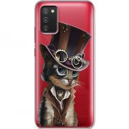 Силіконовий чохол BoxFace Samsung A025 Galaxy A02S Steampunk Cat (41513-cc39)