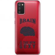 Силіконовий чохол BoxFace Samsung A025 Galaxy A02S Sexy Brain (41513-cc47)