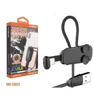 Кабель USB Moxom MX-CB03 lightning 2.4A 1m чорний