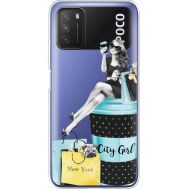 Силіконовий чохол BoxFace Xiaomi Poco M3 City Girl (41587-cc56)