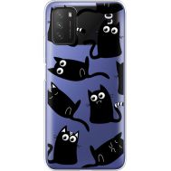 Силіконовий чохол BoxFace Xiaomi Poco M3 с 3D-глазками Black Kitty (41587-cc73)