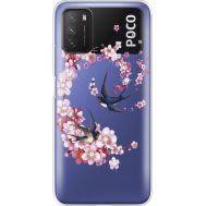 Силіконовий чохол BoxFace Xiaomi Poco M3 Swallows and Bloom (941587-rs4)