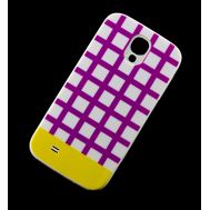 Чехол для Samsung i9500 Galaxy S4 Araree клетка фиолетовый