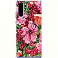 Силіконовий чохол BoxFace Huawei P30 Pro Tropical Flowers (36855-up2416)