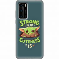 Силіконовий чохол BoxFace Huawei P40 Strong in me Cuteness is (39746-up2337)