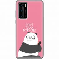 Силіконовий чохол BoxFace Huawei P40 Dont Touch My Phone Panda (39746-up2425)