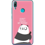 Силіконовий чохол BoxFace Huawei Y7 2019 Dont Touch My Phone Panda (36044-up2425)