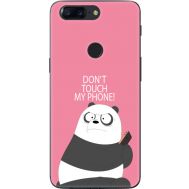 Силіконовий чохол BoxFace OnePlus 5T Dont Touch My Phone Panda (33858-up2425)