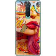 Силіконовий чохол BoxFace OnePlus 8 Yellow Girl Pop Art (39989-up2442)