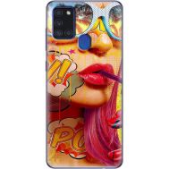 Силіконовий чохол BoxFace Samsung A217 Galaxy A21s Yellow Girl Pop Art (40006-up2442)