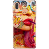 Силіконовий чохол BoxFace Samsung A405 Galaxy A40 Yellow Girl Pop Art (36707-up2442)