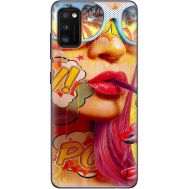 Силіконовий чохол BoxFace Samsung A415 Galaxy A41 Yellow Girl Pop Art (39755-up2442)