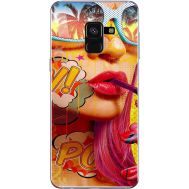 Силіконовий чохол BoxFace Samsung A530 Galaxy A8 (2018) Yellow Girl Pop Art (32657-up2442)