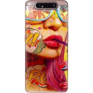 Силіконовий чохол BoxFace Samsung A805 Galaxy A80 Yellow Girl Pop Art (37361-up2442)