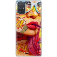 Силіконовий чохол BoxFace Samsung A715 Galaxy A71 Yellow Girl Pop Art (38850-up2442)