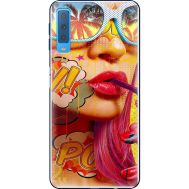 Силіконовий чохол BoxFace Samsung A750 Galaxy A7 2018 Yellow Girl Pop Art (35481-up2442)
