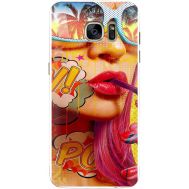Силіконовий чохол BoxFace Samsung G935 Galaxy S7 Edge Yellow Girl Pop Art (24998-up2442)