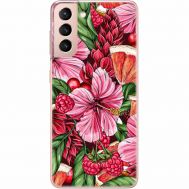 Силіконовий чохол BoxFace Samsung G991 Galaxy S21 Tropical Flowers (41709-up2416)