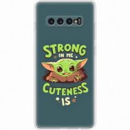 Силіконовий чохол BoxFace Samsung G975 Galaxy S10 Plus Strong in me Cuteness is (35854-up2337)
