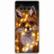Силіконовий чохол BoxFace Samsung G975 Galaxy S10 Plus Рождественская лиса (35854-up2399)