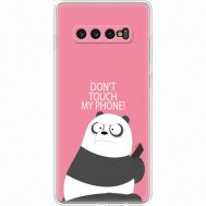 Силіконовий чохол BoxFace Samsung G975 Galaxy S10 Plus Dont Touch My Phone Panda (35854-up2425)