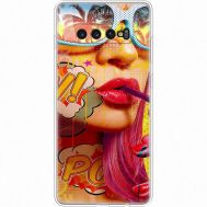Силіконовий чохол BoxFace Samsung G975 Galaxy S10 Plus Yellow Girl Pop Art (35854-up2442)