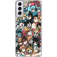 Силіконовий чохол BoxFace Samsung G996 Galaxy S21 Plus Anime Stickers (41718-up2458)