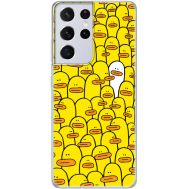 Силіконовий чохол BoxFace Samsung G998 Galaxy S21 Ultra Yellow Ducklings (41719-up2428)