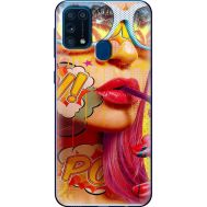 Силіконовий чохол BoxFace Samsung M315 Galaxy M31 Yellow Girl Pop Art (39091-up2442)