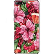 Силіконовий чохол BoxFace Huawei Y7 Prime 2018 Tropical Flowers (33373-up2416)