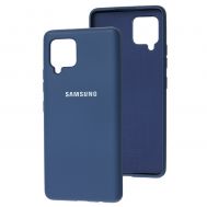 Чехол для Samsung Galaxy A42 (A426) Silicone Full синий / navy blue