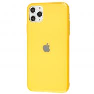 Чохол для iPhone 11 Pro Max New glass жовтий