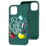 Чохол для iPhone 12 mini Art case темно-зелений