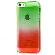 Чохол для iPhone 5 Mix зелено-червоний