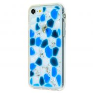 Чохол Colour для iPhone 6 / 7 / 8 stones синій