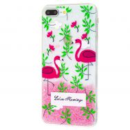 Чохол для iPhone 7 Plus / 8 Plus Chic Kawair рожеві фламінго