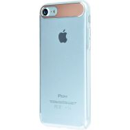 Чохол для iPhone 7 Usams Metal Clear Series рожевий