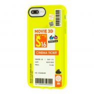 Чохол для iPhone 7 Plus / 8 Plus Acid Yellow cinema ticket