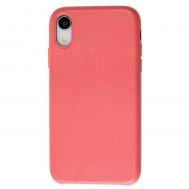 Чохол для iPhone Xr Leather classic "peony pink"
