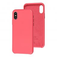 Чохол для iPhone Xs Max Leather Case (Leather) peony pink