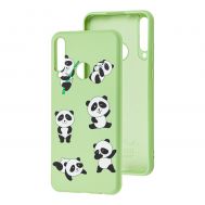 Чохол для Huawei Y6p Wave Fancy lovely panda / mint gum