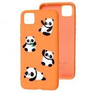 Чохол для Huawei Y5p Wave Fancy panda / peach