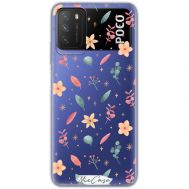 Чохол для Xiaomi Poco M3 Mixcase квіти 3