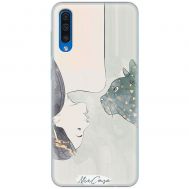 Чохол для Samsung Galaxy A50 (A505) Mixcase дівчина та кішка