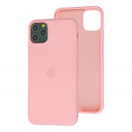 Чохол для iPhone 11 Pro Max Silicone cover 360 світло-рожевий