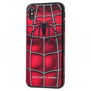 Чохол для iPhone Xs Max glass "Spider Man"
