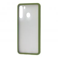 Чехол для Samsung Galaxy A21 (A215) LikGus Maxshield зеленый
